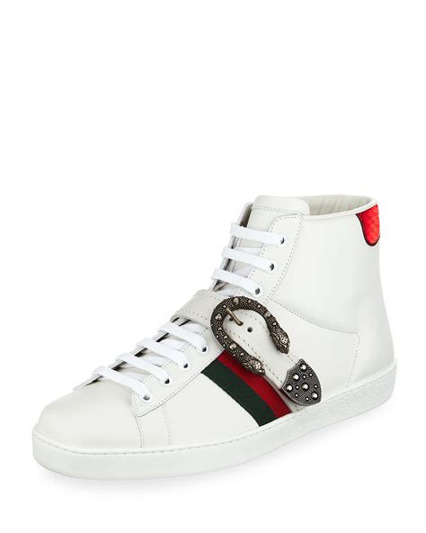 gucci ace high top|Gucci high top sneaker.